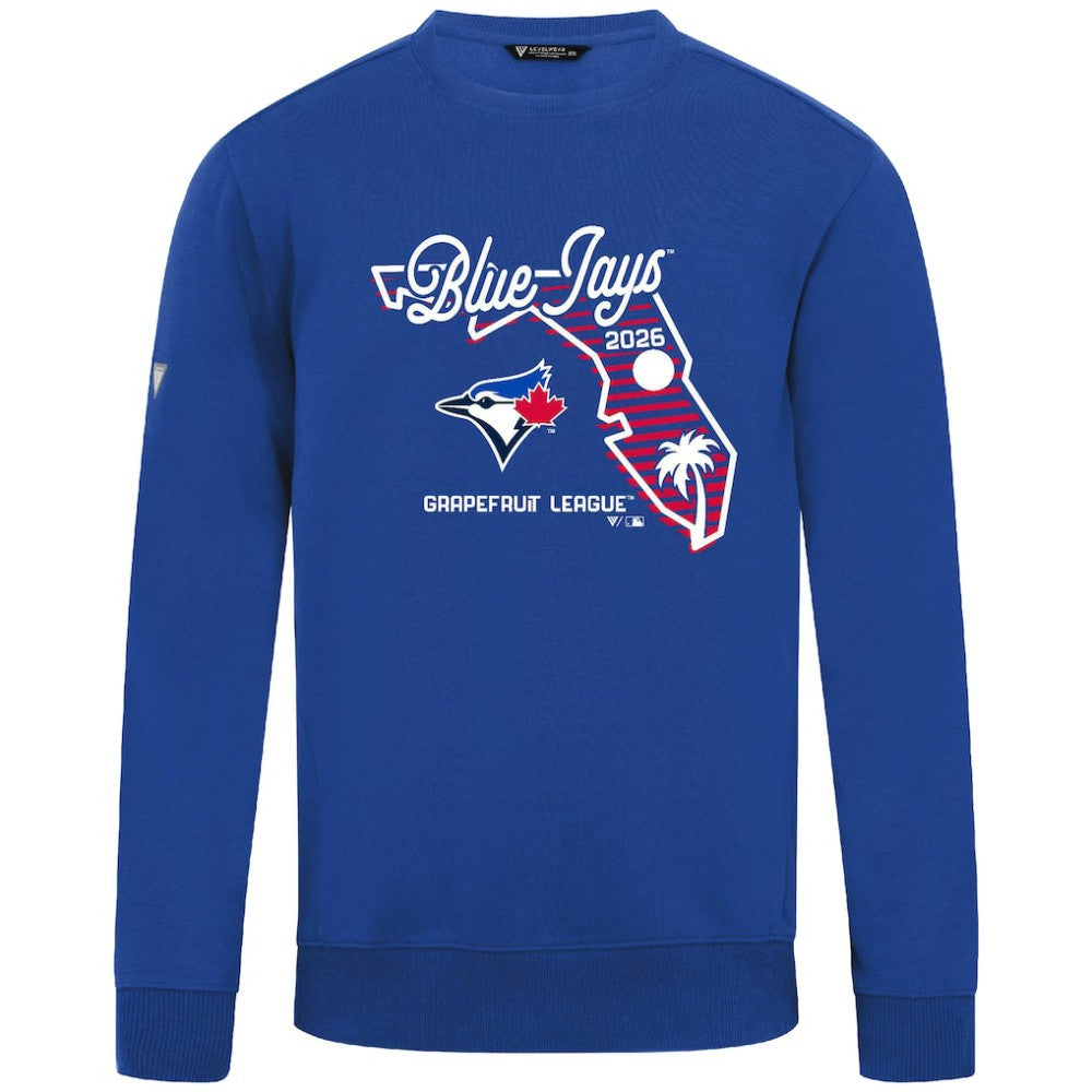 Royal Toronto Blue Jays Levelwear Zane Sunrise Sweatshirt