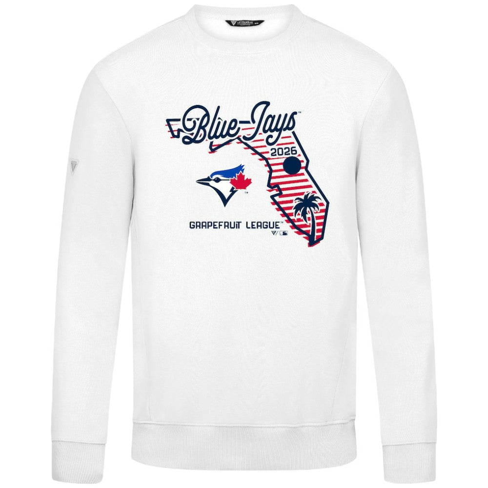 White Toronto Blue Jays Levelwear Zane Sunrise Sweatshirt
