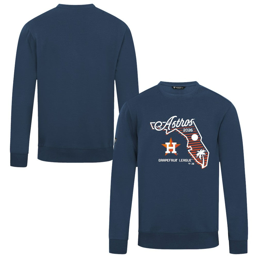 Navy Houston Astros Levelwear Zane Sunrise Sweatshirt