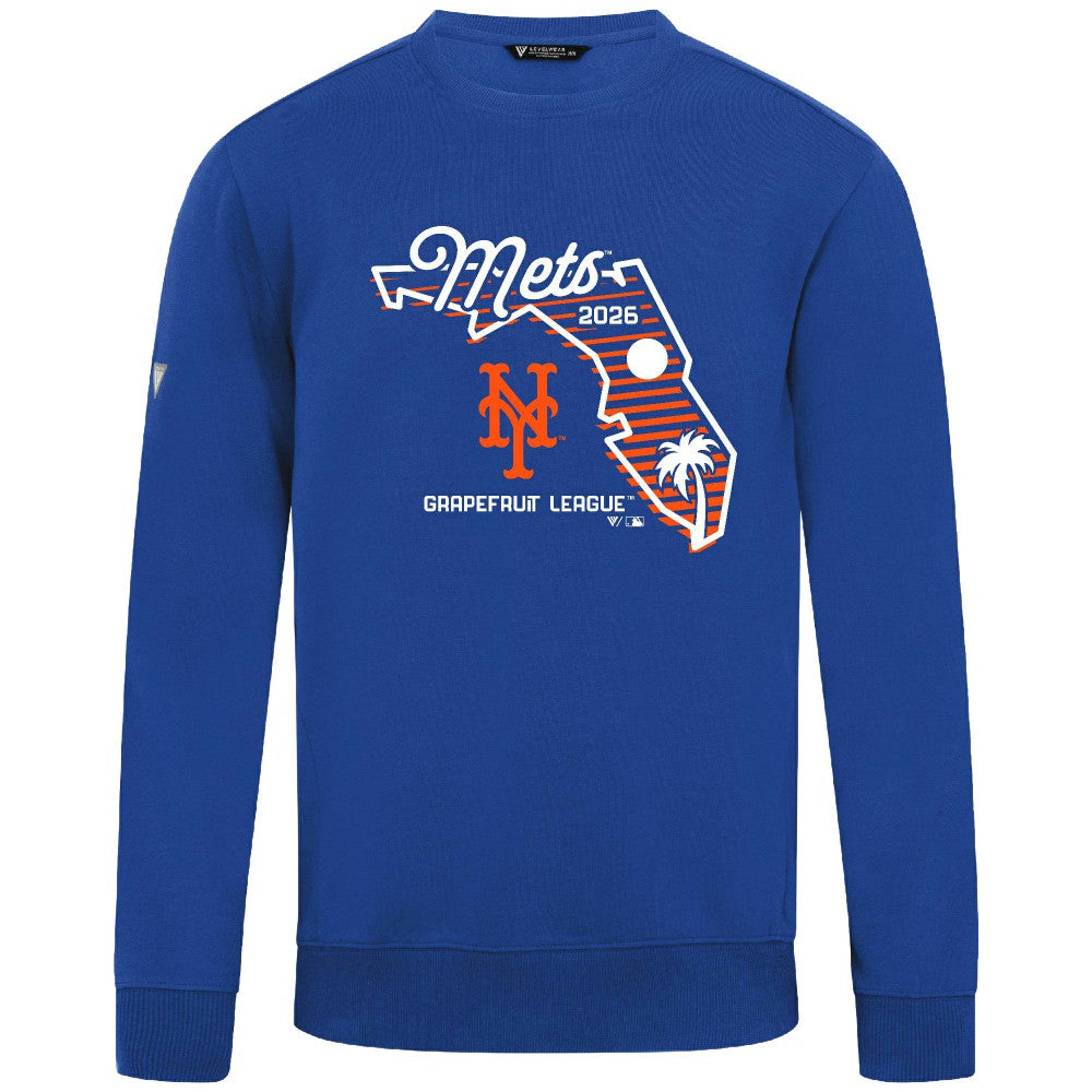 Royal New York Mets Levelwear Zane Sunrise Sweatshirt