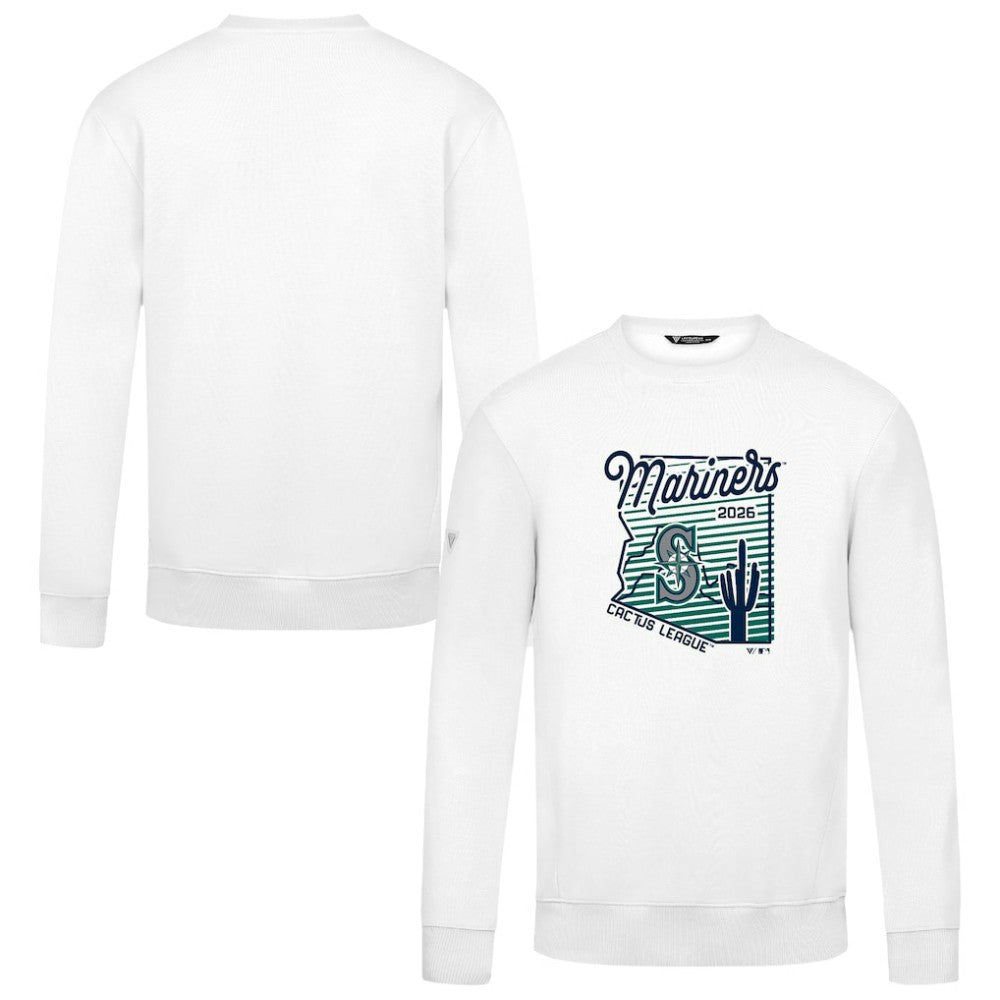 White Seattle Mariners Levelwear Zane Sunrise Sweatshirt