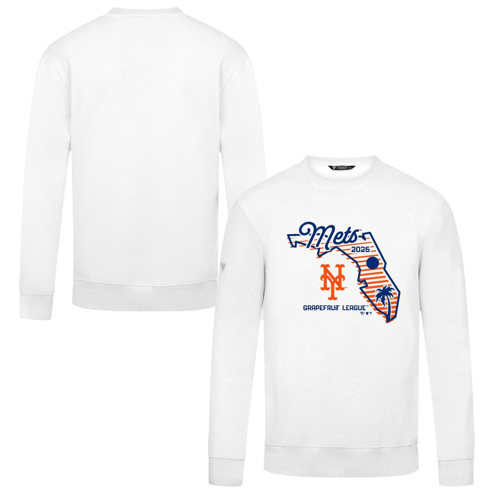 White New York Mets Levelwear Zane Sunrise Sweatshirt