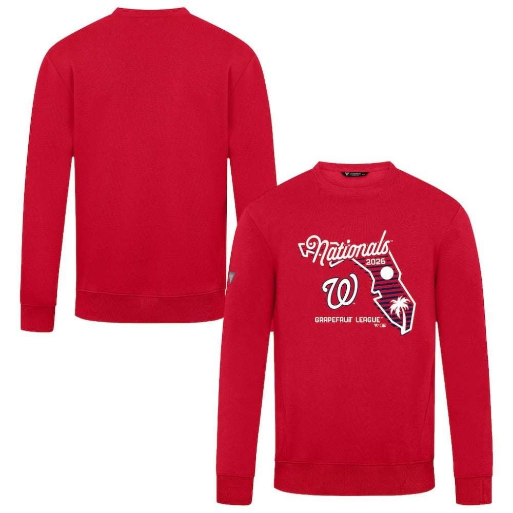 Red Washington Nationals Levelwear Zane Sunrise Sweatshirt