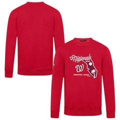 Red Washington Nationals Levelwear Zane Sunrise Sweatshirt