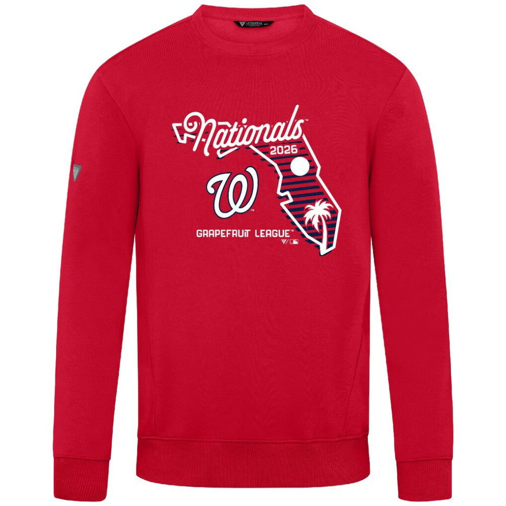 Red Washington Nationals Levelwear Zane Sunrise Sweatshirt