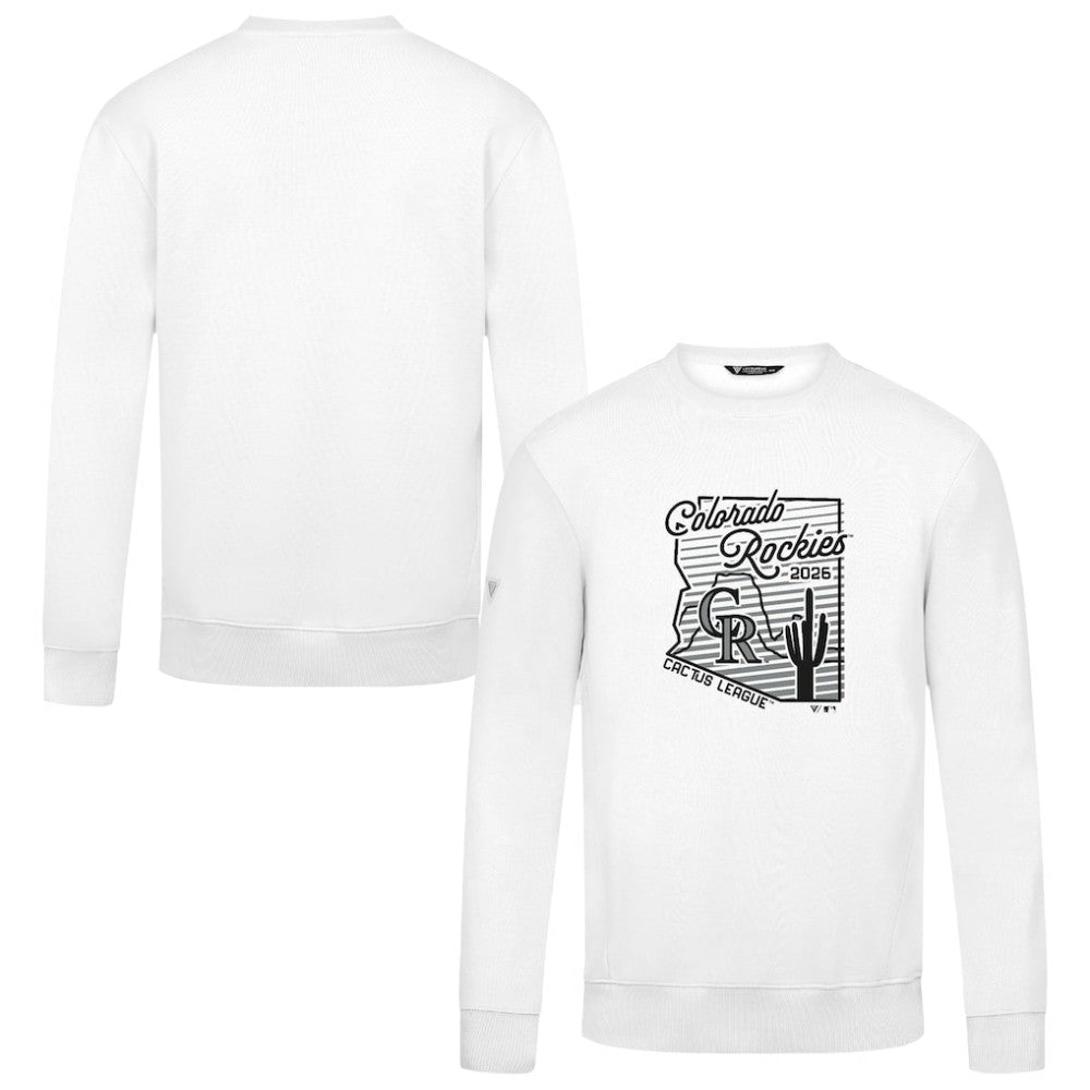 White Colorado Rockies Levelwear Zane Sunrise Sweatshirt