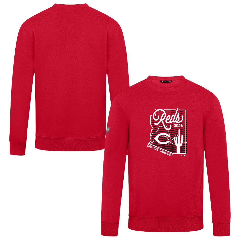 Red Cincinnati Reds Levelwear Zane Sunrise Sweatshirt
