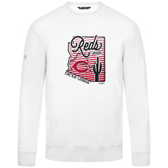 White Cincinnati Reds Levelwear Zane Sunrise Sweatshirt