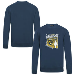 Navy Milwaukee Brewers Levelwear Zane Sunrise Sweatshirt