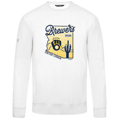 White Milwaukee Brewers Levelwear Zane Sunrise Sweatshirt