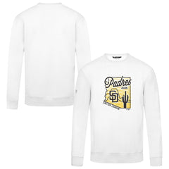 White San Diego Padres Levelwear Zane Sunrise Sweatshirt