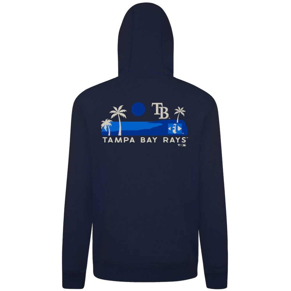 Navy Tampa Bay Rays Levelwear Panoramic Podium Hoodie