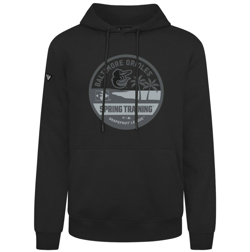 Black Baltimore Orioles Levelwear Spring Badge Podium Hoodie