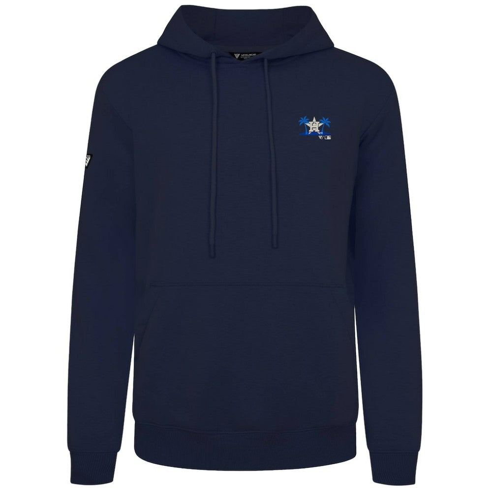 Navy Houston Astros Levelwear Panoramic Podium Hoodie