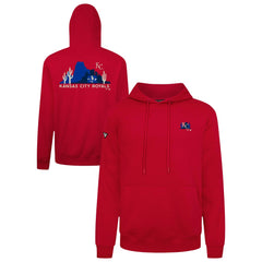 Red Kansas City Royals Levelwear Panoramic Podium Hoodie