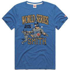 Royal Will Smith Los Angeles Dodgers Homage Unisex 2026 Gold Collection Game Seven Tri-Blend T-Shirt