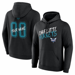 Charlotte Hornets Big & Tall Hustle Personalized Name & Number Hoodie