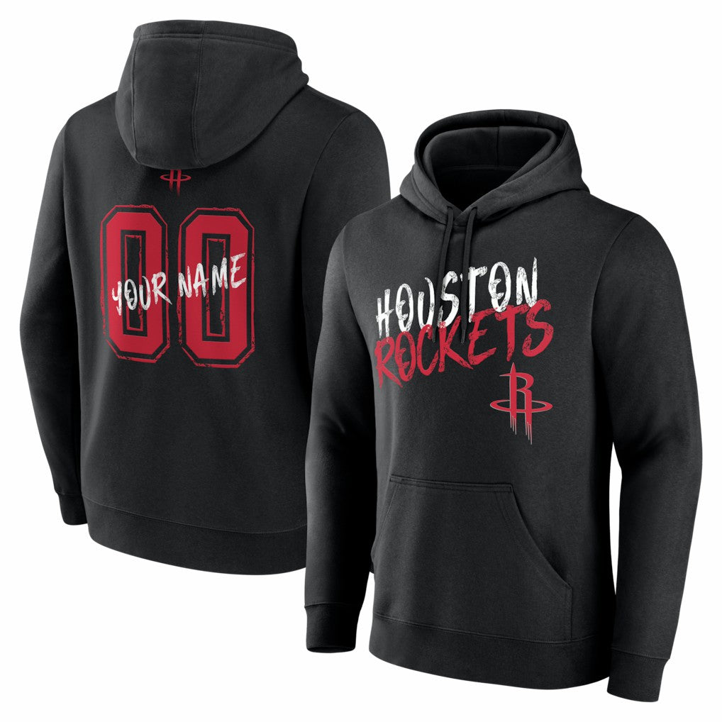Houston Rockets Big & Tall Hustle Personalized Name & Number Hoodie sale