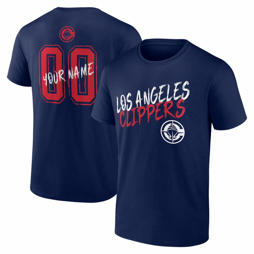 LA Clippers Big & Tall Hustle Personalized Name & Number T-Shirt