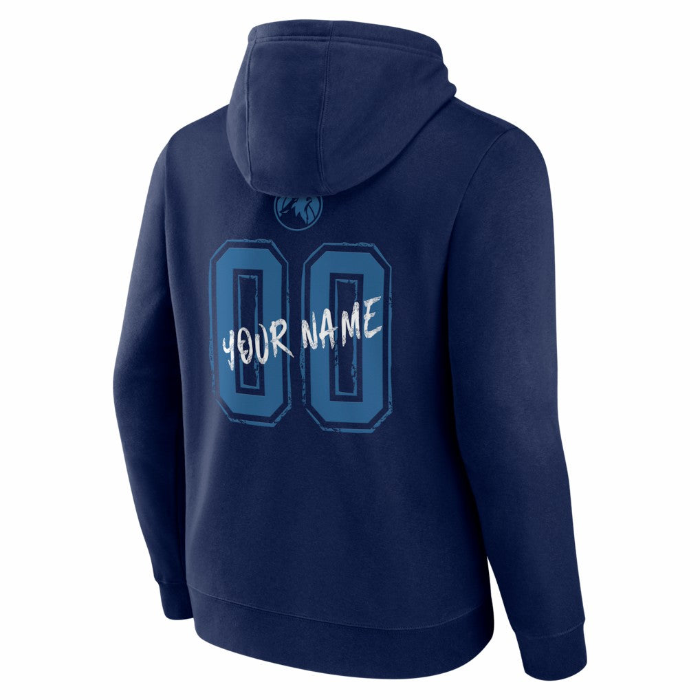 Minnesota Timberwolves Big & Tall Hustle Personalized Name & Number Hoodie