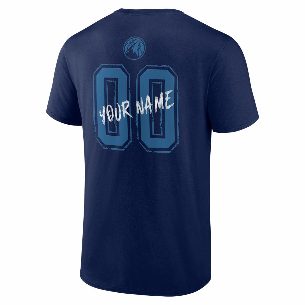 Minnesota Timberwolves Big & Tall Hustle Personalized Name & Number T-Shirt