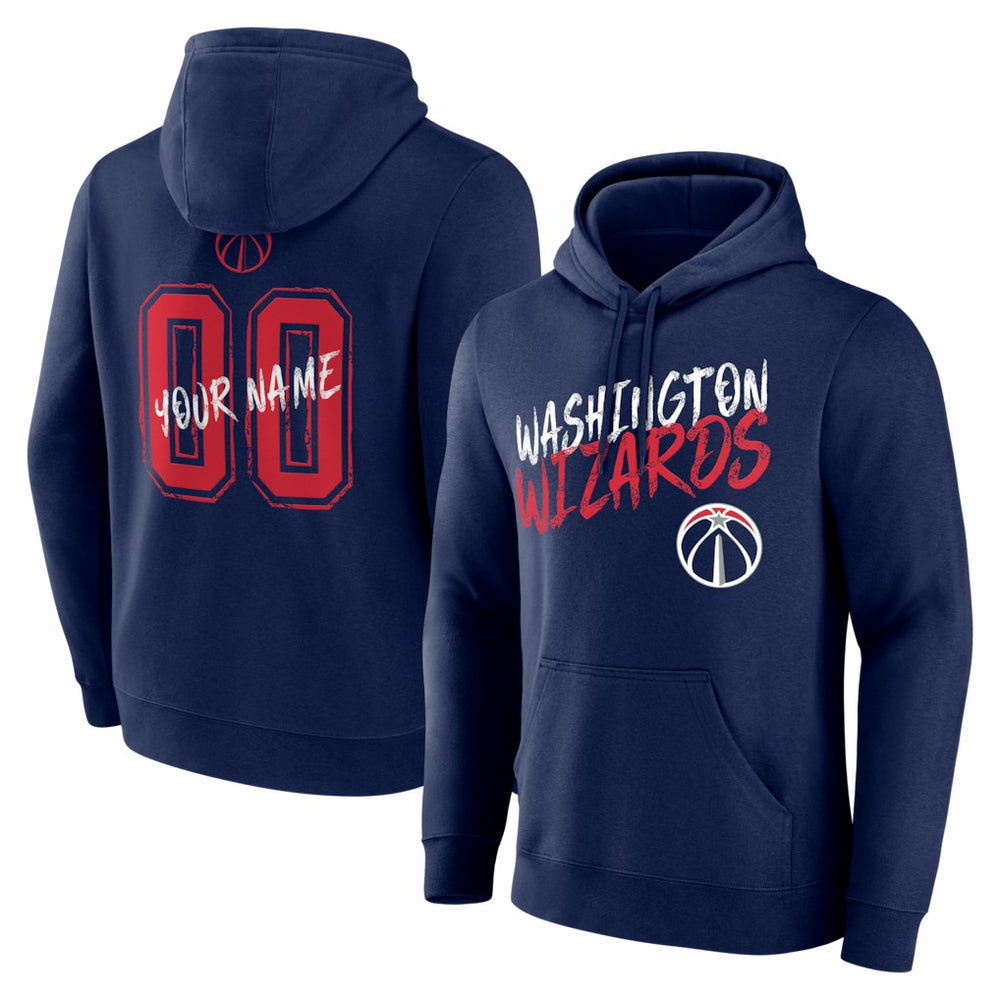 Washington Wizards Big & Tall Hustle Personalized Name & Number Hoodie