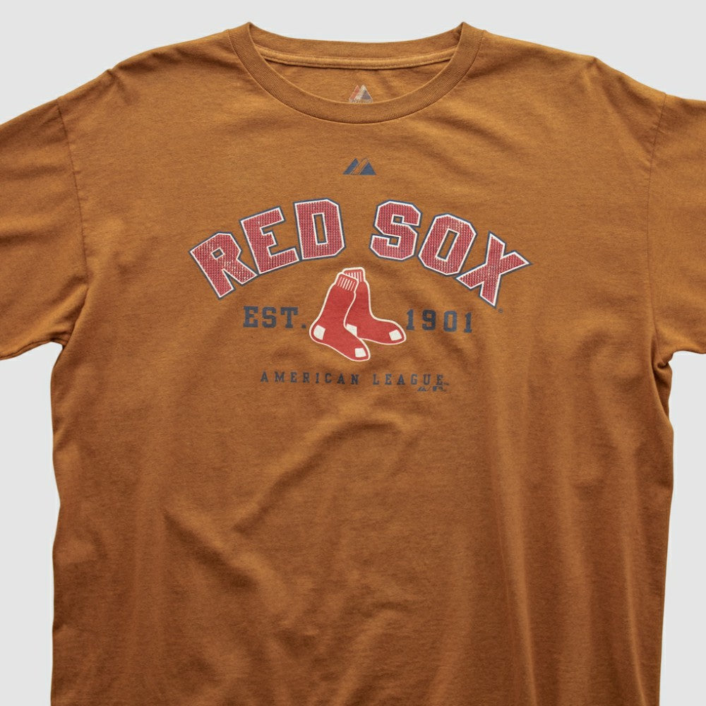 Brown Boston Red Sox Majestic 2000s Long Sleeve T-shirt