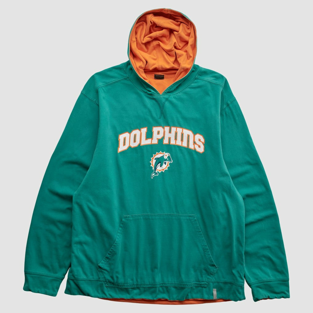 2010s Hooded Pullover Sweatshirt - Miami Dolphins Pullover