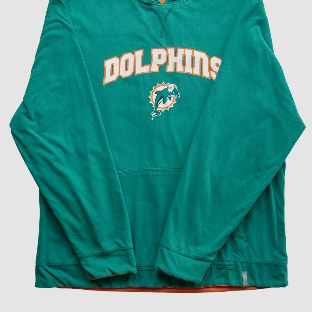 2010s Hooded Pullover Sweatshirt - Miami Dolphins Pullover