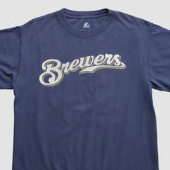 Navy Milwaukee Brewers Majestic 2000s T-shirt