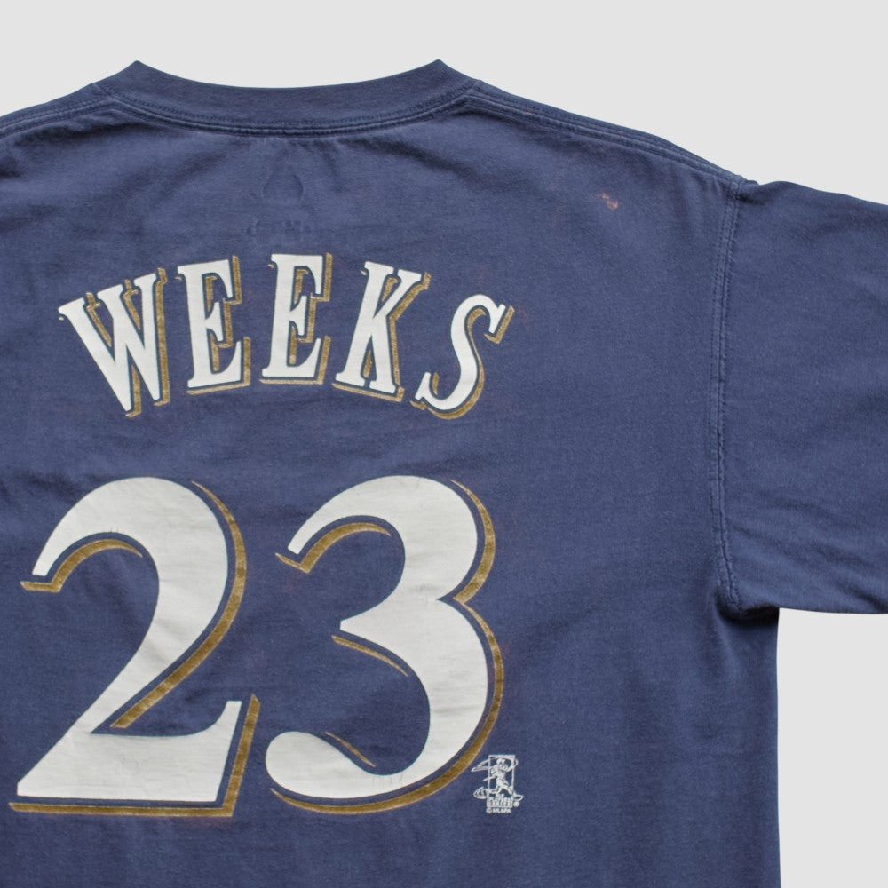 Navy Milwaukee Brewers Majestic 2000s T-shirt