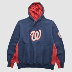 Navy Washington Nationals Majestic 2000s Hooded Pullover Sweatshirt