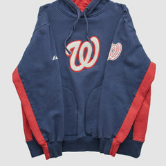 Navy Washington Nationals Majestic 2000s Hooded Pullover Sweatshirt