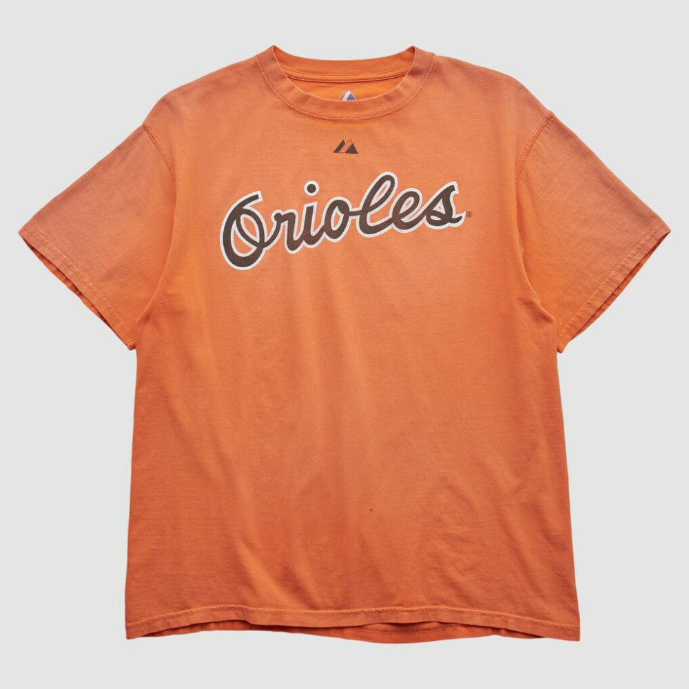 Orange Baltimore Orioles Majestic 2000s T-shirt