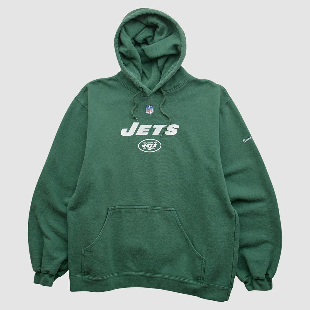 Reebok 2000s Hooded Pullover Sweatshirt - New York Jets Pullover