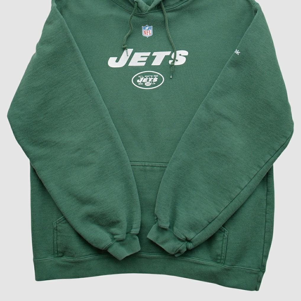 Reebok 2000s Hooded Pullover Sweatshirt - New York Jets Pullover