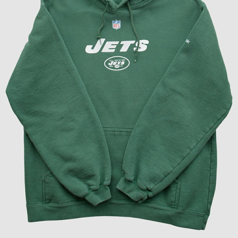 Reebok 2000s Hooded Pullover Sweatshirt - New York Jets Pullover
