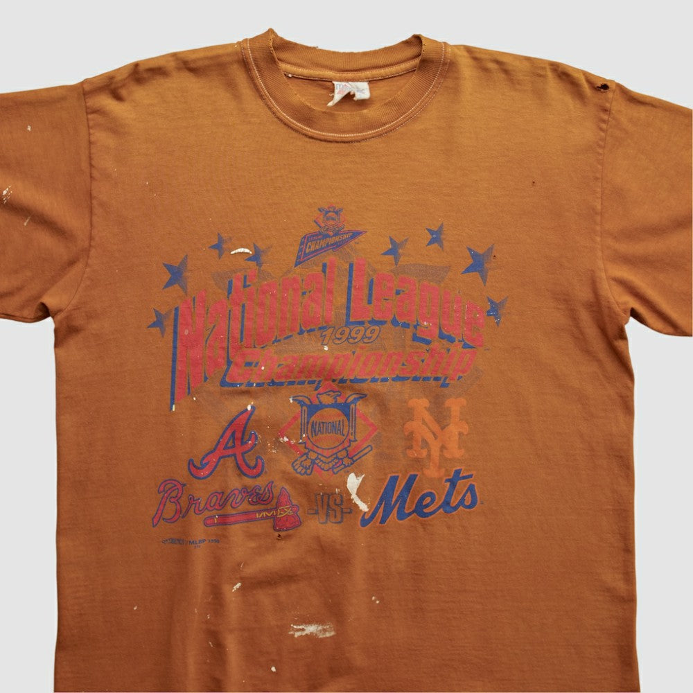 Orange MLB National League Championship Majestic 1999 T-shirt