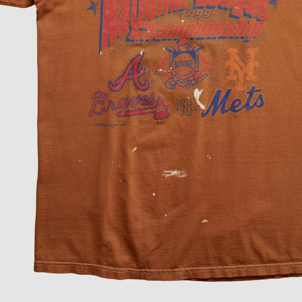 Orange MLB National League Championship Majestic 1999 T-shirt