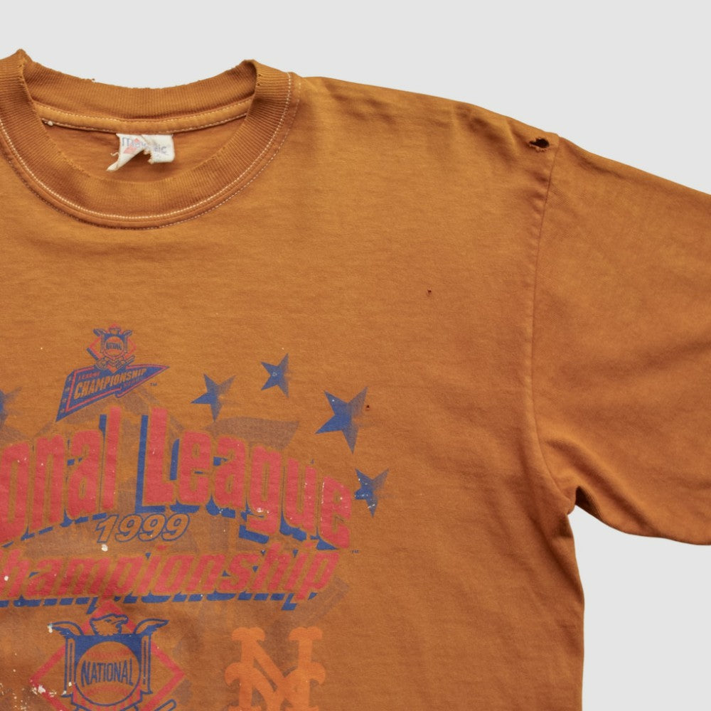 Orange MLB National League Championship Majestic 1999 T-shirt
