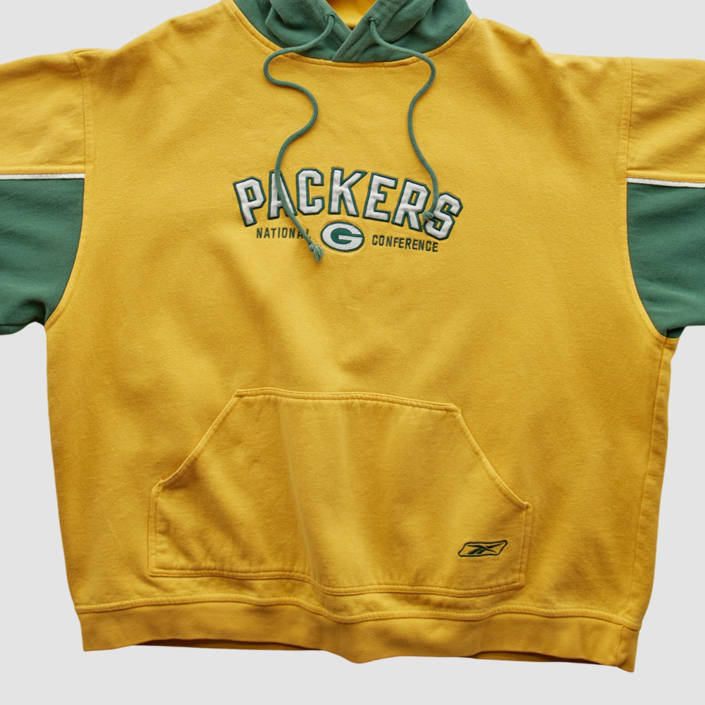 Reebok 2000s Hooded Pullover Sweatshirt - Green Bay Packers Pullover
