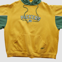 Reebok 2000s Hooded Pullover Sweatshirt - Green Bay Packers Pullover