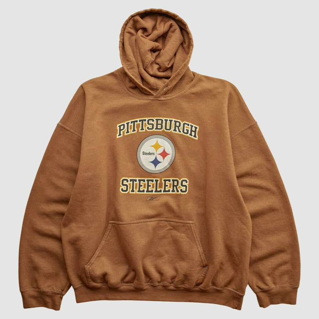 Reebok 2000s Hooded Pullover Sweatshirt - Pittsburgh Steelers Pullover