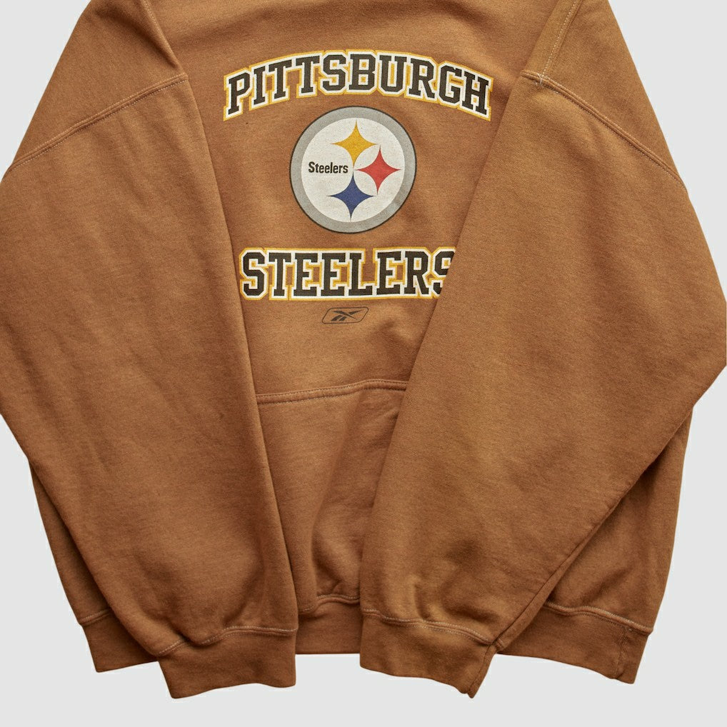 Reebok 2000s Hooded Pullover Sweatshirt - Pittsburgh Steelers Pullover