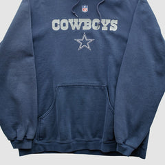 Reebok 2000s Hooded Pullover Sweatshirt - Dallas Cowboys Pullover