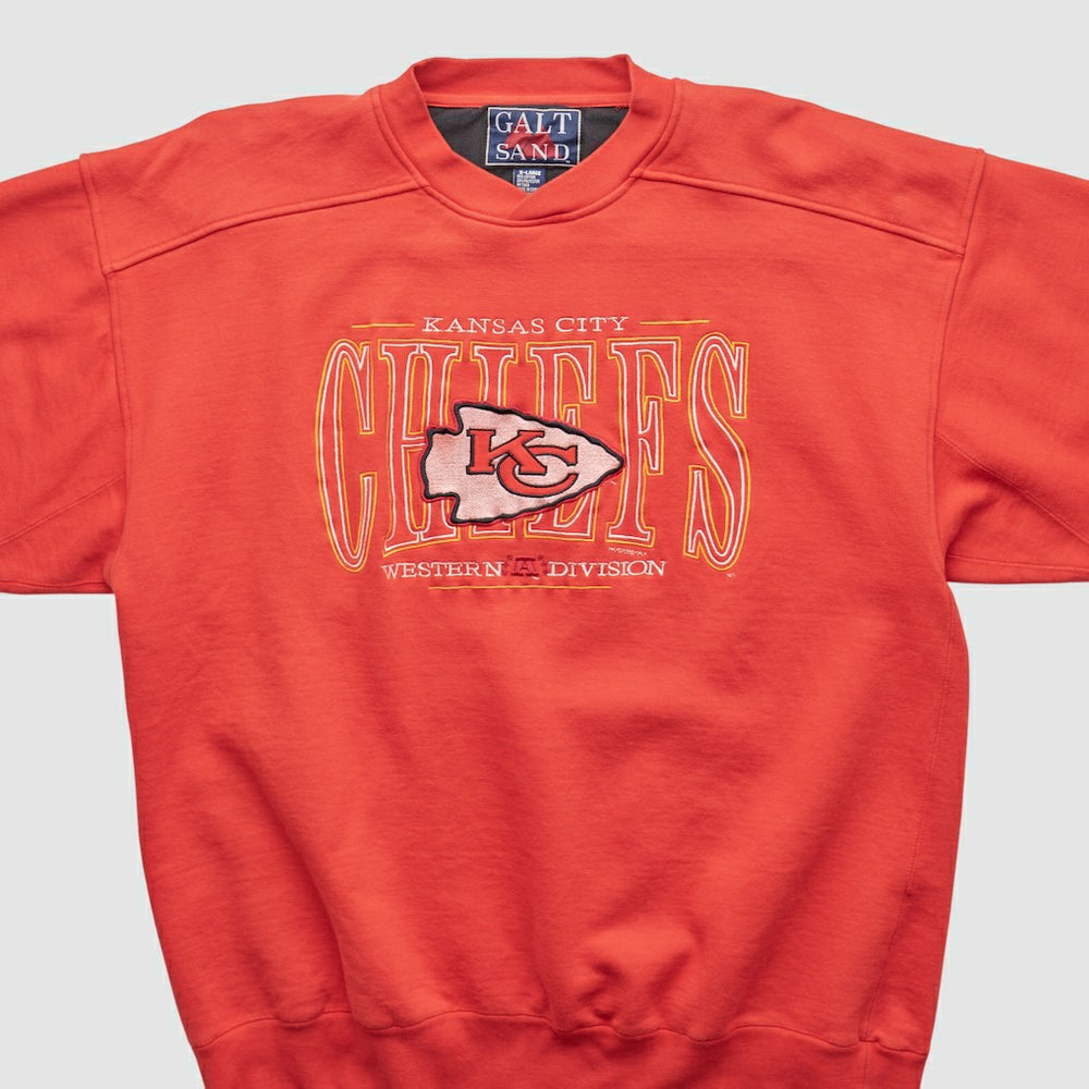 Galt Sand 90s Pullover Sweatshirt - Kansas City Chiefs Pullover