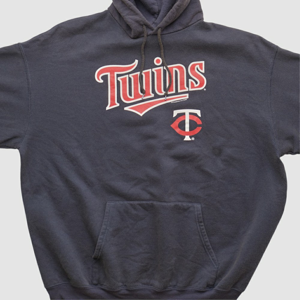 Navy Minnesota Twins MLB 2000s Hooded Pullover Sweatshirt