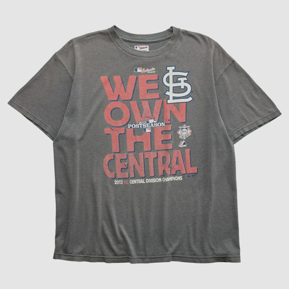 Dark Heather Gray St. Louis Cardinals Majestic 2013 T-shirt
