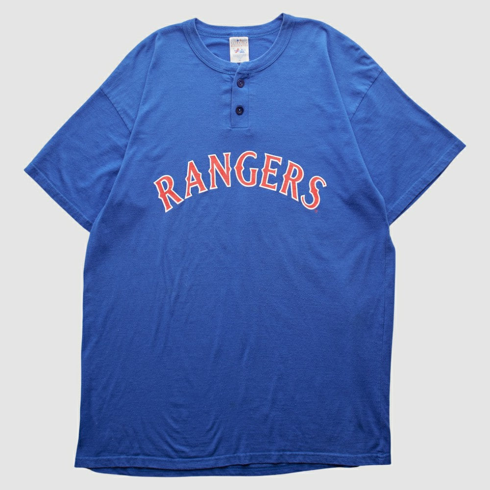 Blue Texas Rangers Majestic 2000s T-shirt