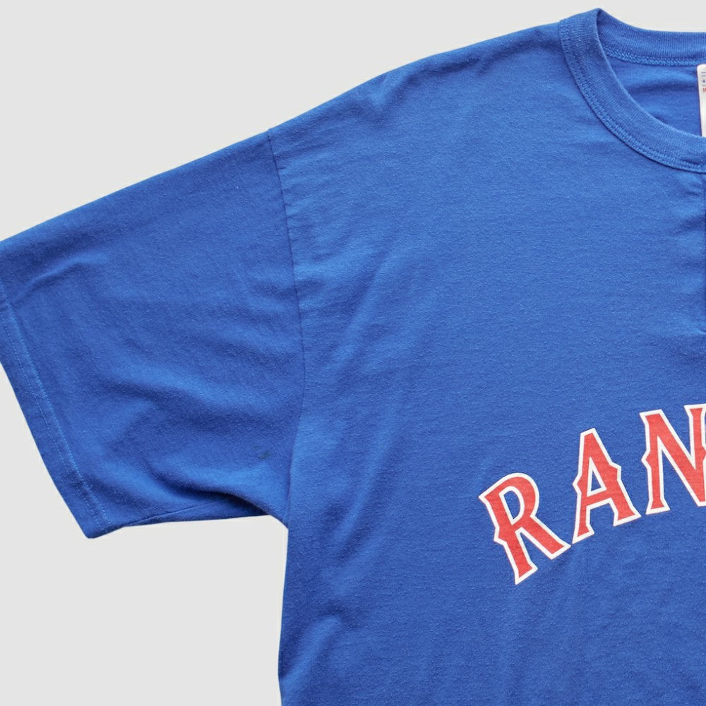 Blue Texas Rangers Majestic 2000s T-shirt